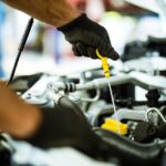 Perda de óleo em um carro